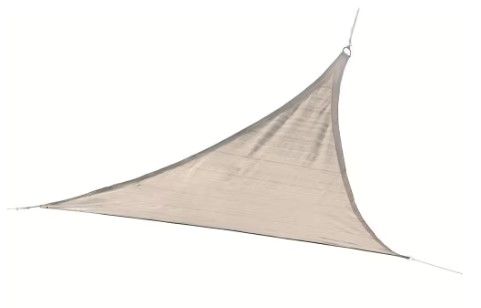 Photo 1 of 12 ft. x 12 ft. Almond Triangle Shade Sail
