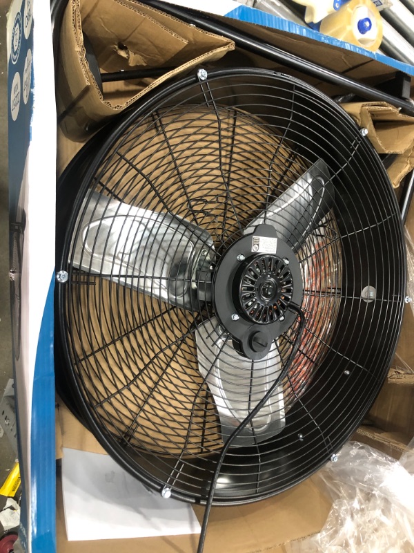 Photo 2 of **(PARTS ONLY/ NON FUNCTIONAL/ NO RETURNS OR REFUNDS) **
Utilitech 24-in 2-Speed Indoor Black Industrial Fan
