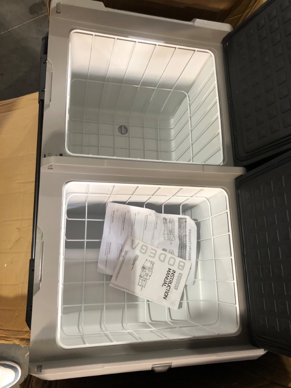 Photo 1 of ***PARTS ONLY**NON FUNCTIONAL***  BODEGACOOLER 12 Volt Car Refrigerator, RV Car Fridge Dual Zone APP Control, Portable Freezer,121 Quart (115L) -4?-68? RV Electric Compressor Cooler 12/24V DC &100-240V AC for Outdoor, Camping, Travel
