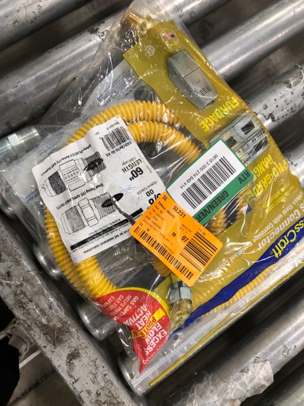 Photo 2 of 1/2 in. MIP x 1/2 in. MIP x 60 in. Gas Connector (5/8 in. O.D.) w/ Safety+Plus2 Thermal Excess Flow Valve (107,000 BTU)
