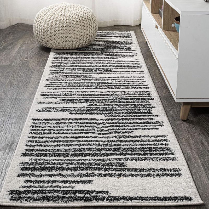 Photo 1 of 
JONATHAN Y MOH207A-28 Khalil Modern Berber Stripe Indoor Farmhouse Area-Rug Bohemian Minimalistic Striped Easy-Cleaning Bedroom Kitchen Living Room No