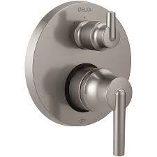 Photo 1 of * MINOR DAMAGE* Delta Trinsic 14 Series Pressure Balanced Valve Trim with Integrated 3 Function Diverter for Two Shower Applications - Less Rough-In
