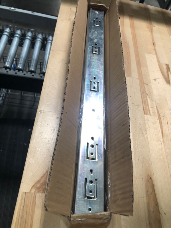 Photo 1 of Heavy Duty Locking Drawer Slides Full Extension Runners with Lock 12 14 16 18 20 22 24 26 28 30 32 34 36 38 40 Inch Side Mount Ball Bearing Rails Track Glides 150 Lbs (without lock, 24 inch) Without lock 24 Inch