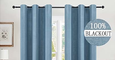 Photo 1 of BLACK OUT CURTAINS STEEL BLUE 2 PANELS 