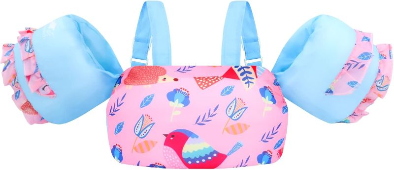 Photo 2 of  Kids Swim Vest, Toddler Floaties for 20-50 lbs/2-6 Years Old Girls and Boys, Float Swimwear with Shoulder Strap