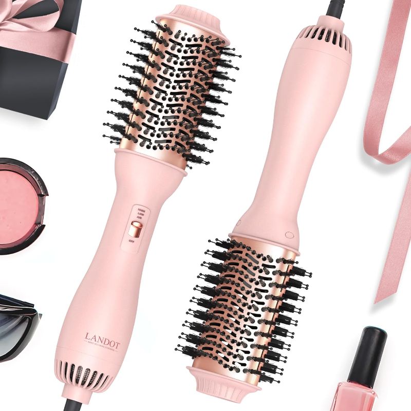 Photo 1 of 
LANDOT Hot Hair Blow Dryer Brush: One-Step HairDryer Styler and Volumizer 4 in 1 for Drying Straightening Curling Volumizing Hair - Upgraded PLUS 2.0 Hot..