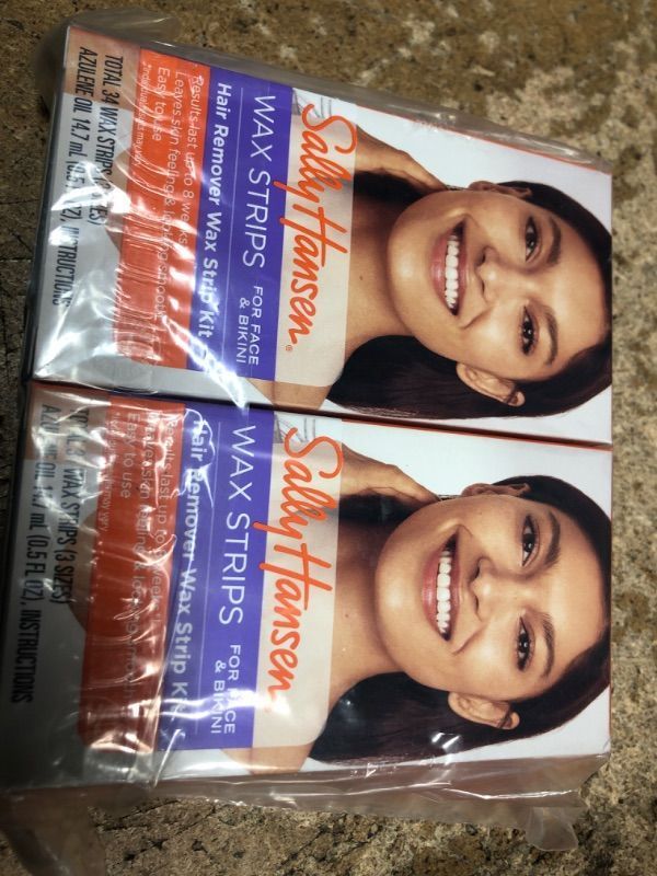 Photo 1 of * SET OF 2* Sally Hansen Wax Strip Kit, Hair Remover
