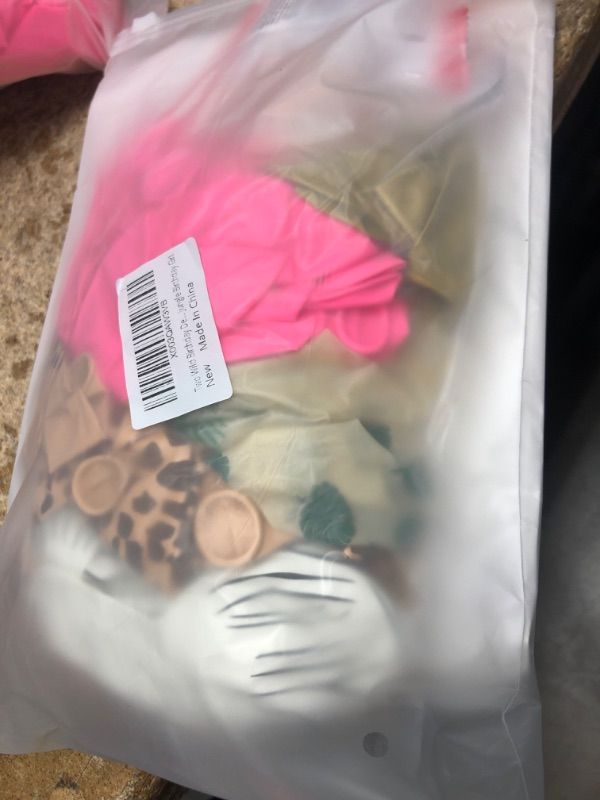 Photo 1 of Two Wild Birthday Decorations Floral Jungle Themed 2nd Birthday Banner Cake Cupcake Toppers and Balloons for Girls Pink Wild Safari Animals Party Supplies Boho