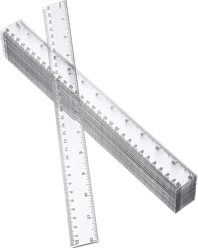 Photo 1 of 12" SEE THROUGH RULER ACRYLIC 12BOX 144 10562-003
