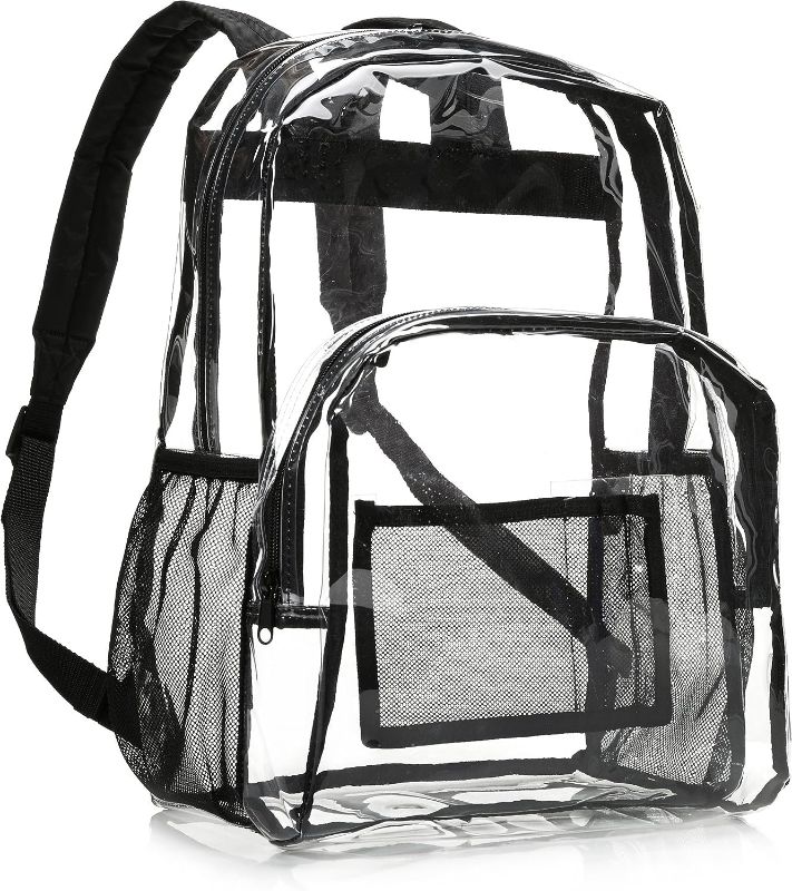 Photo 1 of Amazon Basics School Backpack, Clear

