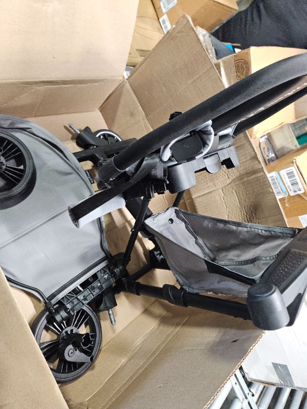 Photo 2 of Dream On Me Drift Rider Baby Stroller in Gray, Lightweight Stroller with Compact Fold, Sturdy Design, 360 Degree Angle Rotation Travel Stroller Gray Stroller