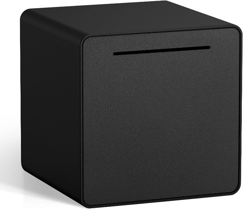 Photo 1 of  7.8"Interactive DIY Assembled Unopenable Money Savings Box (Black)
