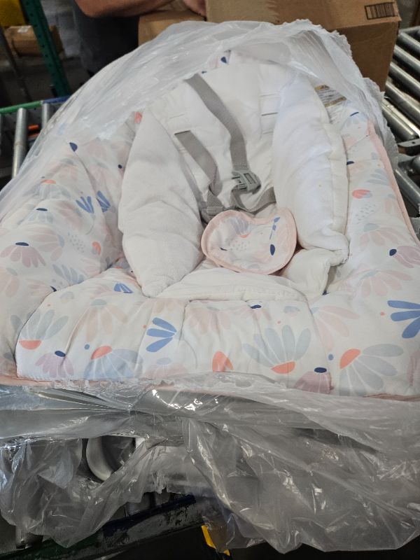 Photo 2 of *** MISSING PARTS***
Ingenuity Keep Cozy 3-in-1 Grow with Me Vibrating Baby Bouncer Seat & Infant to Toddler Rocker, Vibrations & -Toy Bar, 0-30 Months Up to 40 lbs (Pink Burst)
