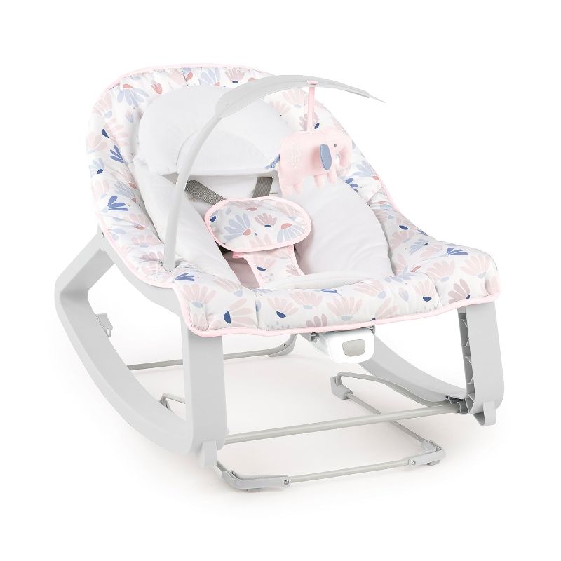 Photo 1 of *** MISSING PARTS***
Ingenuity Keep Cozy 3-in-1 Grow with Me Vibrating Baby Bouncer Seat & Infant to Toddler Rocker, Vibrations & -Toy Bar, 0-30 Months Up to 40 lbs (Pink Burst)
