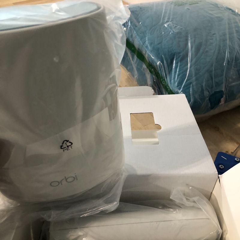 Photo 5 of ****USED**** NETGEAR Orbi Whole Home Tri-band Mesh WiFi 6 System (RBK852) – Router with 1 Satellite Extender Coverage up to 5