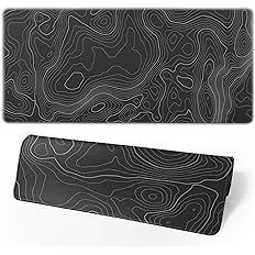 Photo 1 of ?7 Patterns 3 Sizes??1 Pack / 2 Pack?Topographic Contour Gaming Mouse Pad Extended Big Mouse Pad Large Desk Pad Long Computer Keyboard Mouse Mat Mousepad Office Desk Accessories Gifts - 31.5"L*11.8"W L-31.5"L*11.8"W ?1pack?_gradientgold