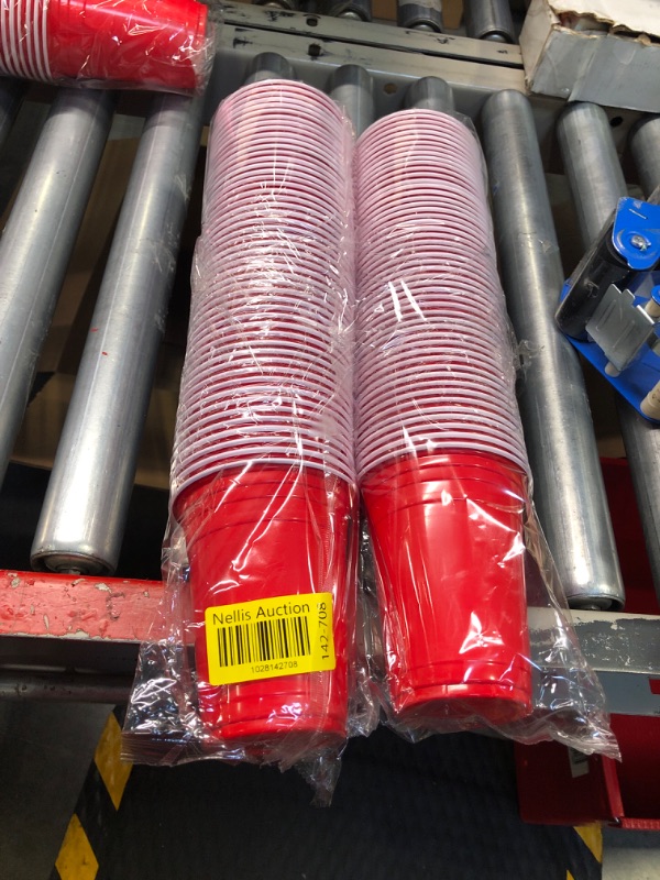 Photo 2 of *****2pack*****Cup Supplies Red Party Cups (470ml/16oz) Pack of 50 | Recyclable Plastic Cups | Disposable Cups | Cups for Party Games