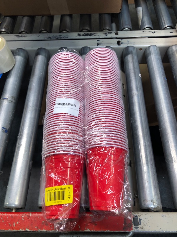 Photo 2 of *****2pack*****Cup Supplies Red Party Cups (470ml/16oz) Pack of 50 | Recyclable Plastic Cups | Disposable Cups | Cups for Party Games