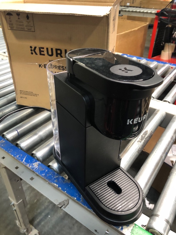 Photo 4 of **PARTS ONLY** Keurig K-Express Coffee Maker, Single Serve K-Cup Pod Coffee Brewer, Black
***Missing lid to water container*** 