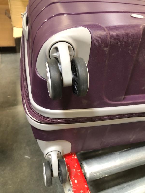 Photo 4 of Samsonite Freeform Hardside Expandable with Double Spinner Wheels, Checked-Large 28-Inch, Amethyst Purple Checked-Large 28-Inch Amethyst Purple
***Used, but in fair condition (scratched/ scuffed) *** 