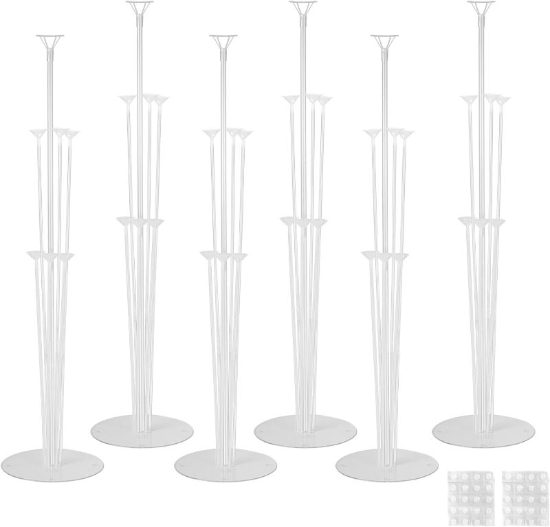 Photo 1 of 6 Sets Balloon Stand Kits, Balloon Sticks with Base for Table Centerpieces Graduation Birthday Baby Shower Gender Reveal Party Decorations
***Missing some accessories*** 