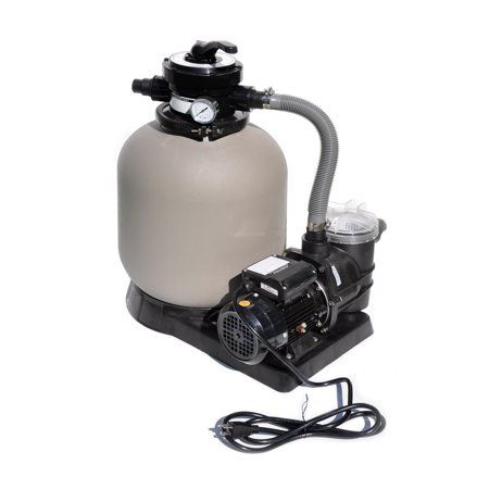 Photo 1 of 2400 GPH 14 in. 0.5 HP High-Quality Pool Sand Filter Pump Combo
