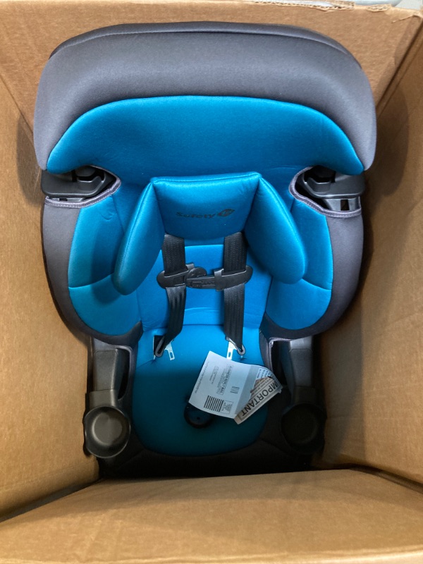 Photo 3 of Safety 1st Grand 2-in-1 Booster Car Seat, Forward-Facing with Harness, 30-65 pounds and Belt-Positioning Booster, 40-120 pounds, Capri Teal