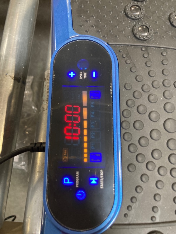 Photo 1 of AXV Vibration Plate Exercise Machine Whole Body Workout Vibrate Fitness Platform Lymphatic Drainage Machine for Weight Loss Shaping Toning Wellness Home Gyms Workout SLIM-BLUE