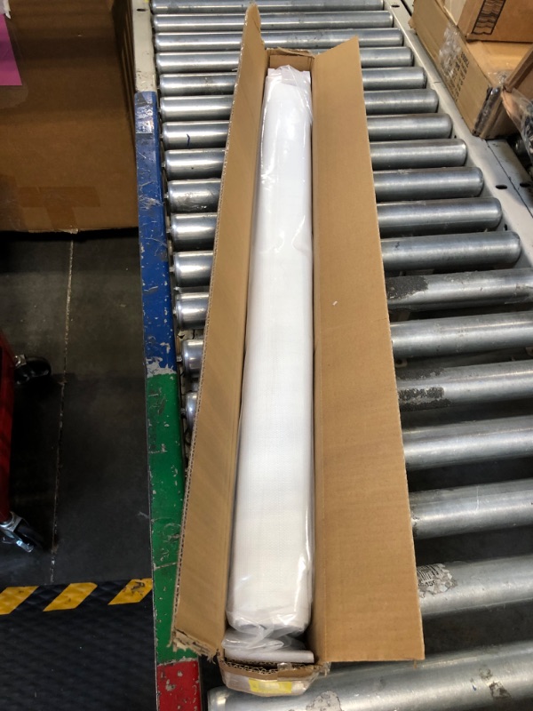 Photo 1 of Cordless Roman Shades Blackout Fabric White 29W x 64H, Window Blinds and Room Darkening Shades, Thermal Insulated, Easy to Pull Down 29W" x 64H" White