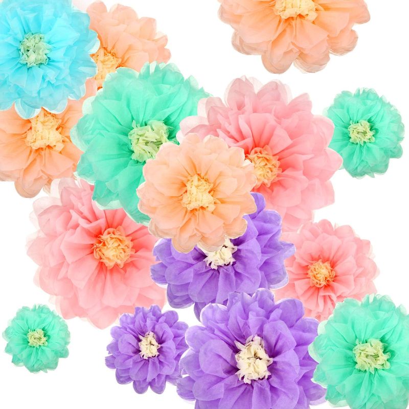 Photo 1 of 40 Pcs Colorful Tissue Paper Flowers
***Stock photo is a similar item*** 