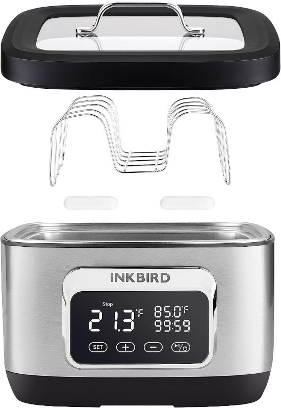 Photo 1 of Inkbird 700W 3 in 1Wifi Sous Vide Water Oven with Rack Divider and 14 Preset Recipes, 3D Electromagnetic Water Circulation Rapid Heating,Wifi Control & Timer, 8L Capacity,Wif|Gift Idea (ISV-500W)
