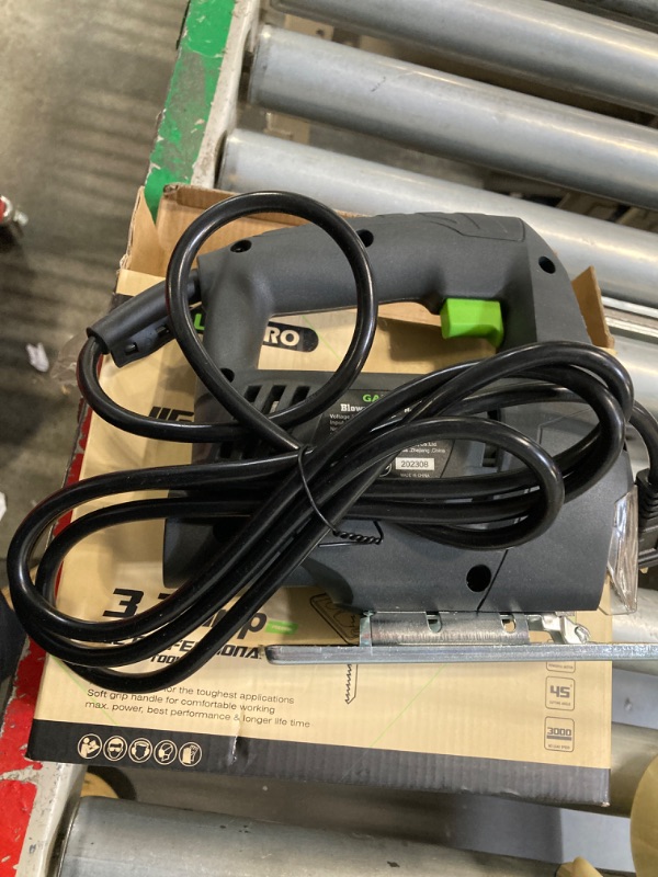 Photo 1 of GALAX PRO 3.3Amp Jig Saw, 3000 RPM No Load Speed Jigsaw with Lock-on Button, Cutting Angle 45 Degree, 1pcs Wood Cutting Blades and 1pcs Metal Cutting Blades