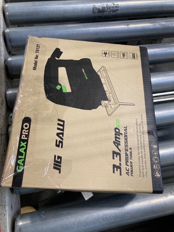 Photo 1 of GALAX PRO 3.3Amp Jig Saw, 3000 RPM No Load Speed Jigsaw with Lock-on Button, Cutting Angle 45 Degree, 1pcs Wood Cutting Blades and 1pcs Metal Cutting Blades