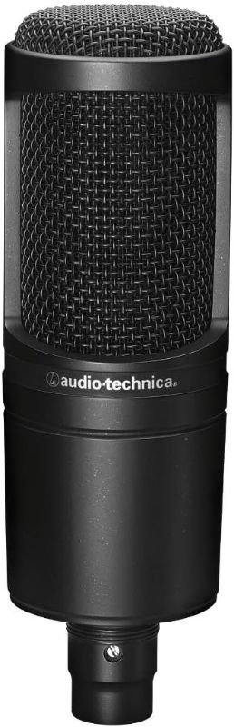 Photo 1 of **** MAJOR DAMGED*** SIGNAL****Audio-Technica AT2020 Cardioid Condenser Studio XLR Microphone, Ideal for Project/Home Studio Applications,Black
