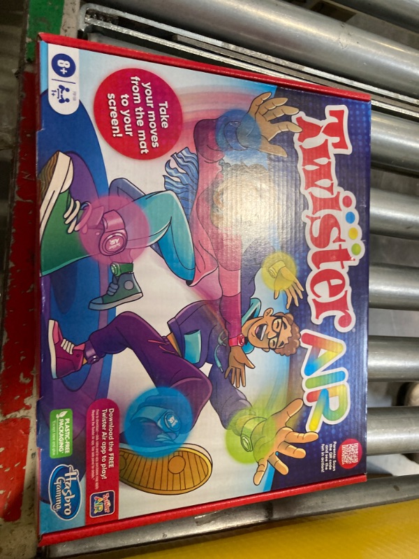 Photo 2 of Hasbro Gaming Twister Air Game | AR App Play Game with Wrist and Ankle Bands | Links to Smart Devices | Active Party Games for Kids and Adults | Ages 8+ | for 1+ Players