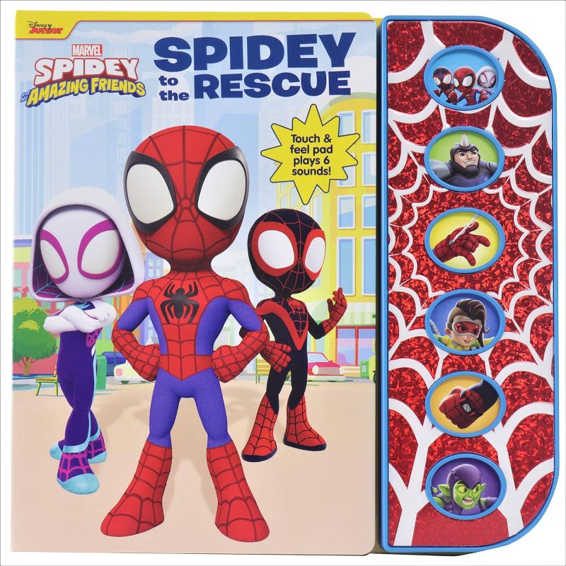 Photo 1 of Disney Junior Marvel Spidey and His Amazing Friends: Spidey to the Rescue Sound Book Board book – Sound Book, May 20, 2022
