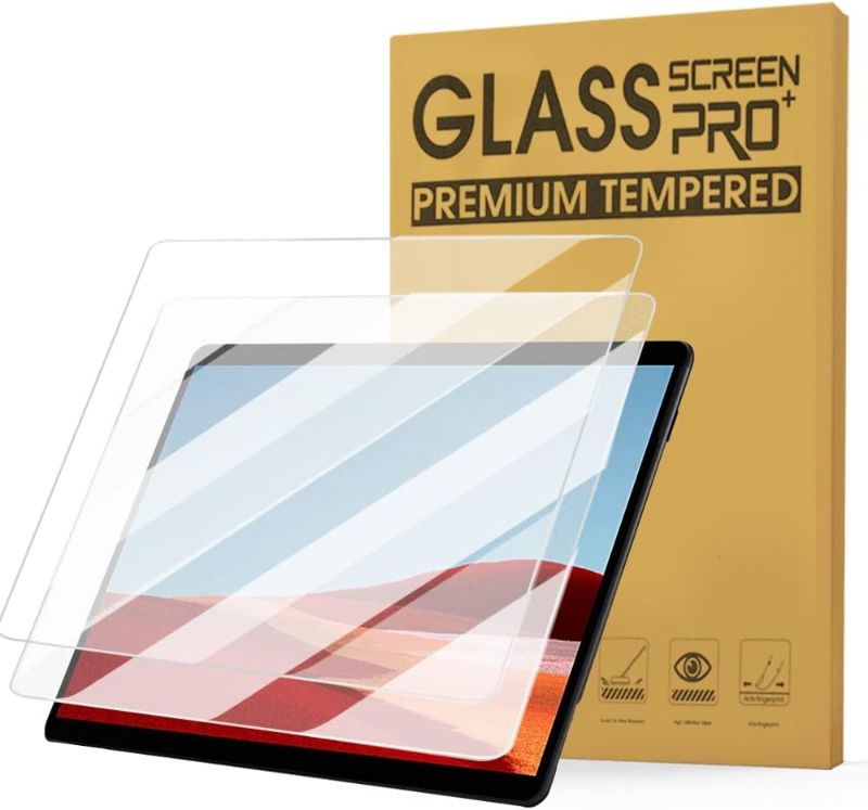 Photo 1 of [2 Packs] Matte Tempered Glass Screen Protector for Surface Pro 9/ Surface Pro X/Surface Pro 8, Anti-Fingerprint/Bubble Free/Case Friendly/Anti Glare, Compatible with Surface Pen
