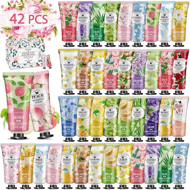 Photo 1 of 42 Pack Hand Cream Gifts Set For Women,Mothers Day Gifts,Teacher Appreciation Gifts,Nurse Week Gifts,Hand Lotion Travel Size in Bulk for Dry Cracked Hands,Mini Hand Lotion
