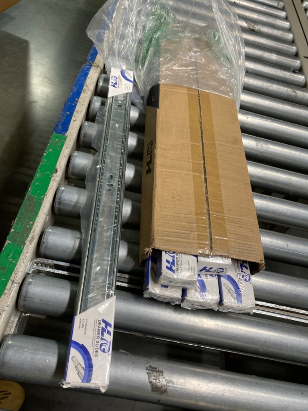 Photo 1 of 22inch Soft Self Close Drawer Slides 6 Pairs (12pcs) Full Extension Ball Bearing Drawer Slides 3 fold Full Stretch Side Mount Drawer Slides 100 LB Capacity Drawer Slide 22" Silver 22 inch-550mm