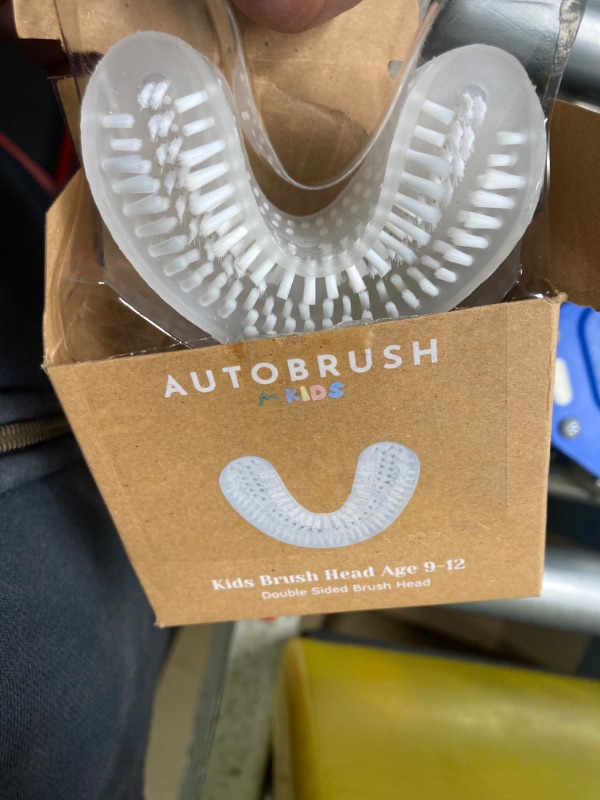 Photo 1 of AutoBrush Double Sided U Shaped Nylon Brush Head Replacements - Adults and Kids Sizes (Kids, Ages 9-12)