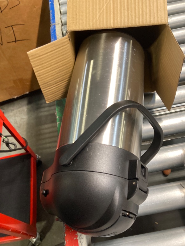 Photo 1 of 101 Oz Airpot Thermal Coffee Carafe - Insulated Stainless Steel Coffee Dispenser with Pump - Thermal Beverage Dispenser - Thermos Coffee Carafe for Keeping Hot Coffee & Tea Hot For 12 Hours - Cresimo
