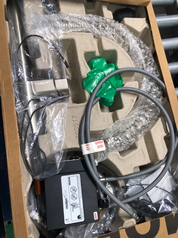 Photo 1 of Moen Adler Chrome One-Handle High Arc Pulldown Kitchen Faucet with Power Clean, 87233 Chrome Faucet