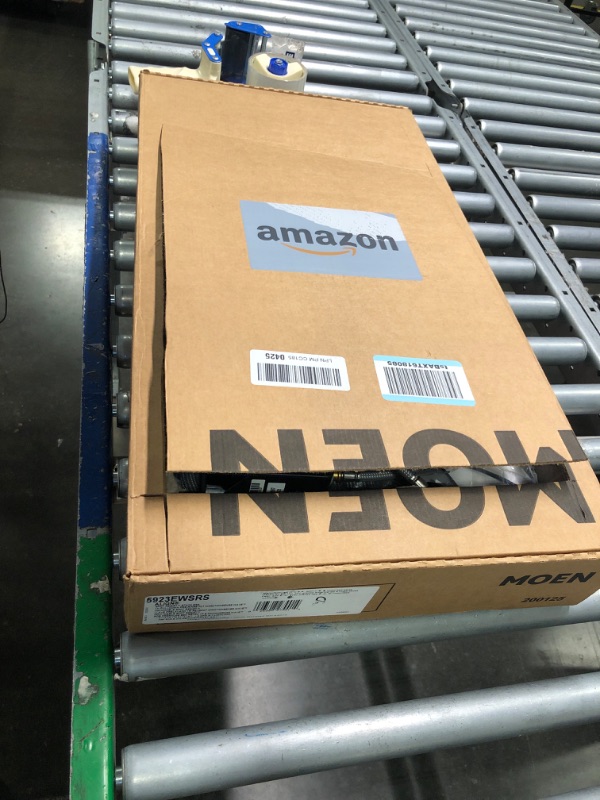 Photo 1 of Moen Adler Chrome One-Handle High Arc Pulldown Kitchen Faucet with Power Clean, 87233 Chrome Faucet