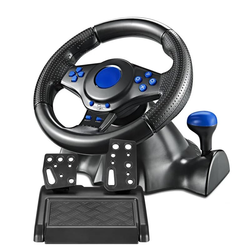 Photo 1 of haocheng 7 in 1 Racing Steering Wheel Vibration Controller Game Simulation Racing Pedals for switch/xbox 360/xbox one/pc/ps4/3/Android
