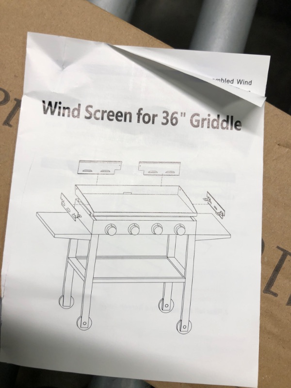 Photo 4 of AdokeiTa Wind Guard for Blackstone 36" Griddle, Griddle Caddy for Blackstone 28"/36" Griddle Blackstone Griddle Accessories