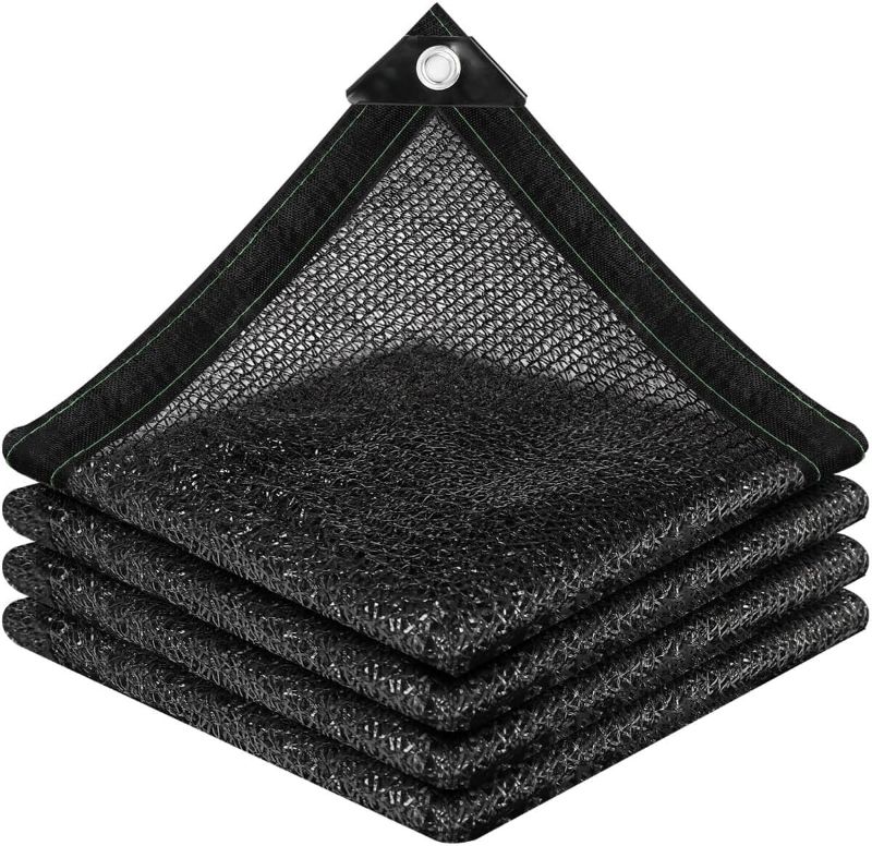 Photo 1 of 40% Sunblock Shade Cloth Net Black Resistant - 8x12 Ft Garden Shade Mesh Tarp for Plant Cover, Greenhouse, Chicken Coop, Kennels, Tomatoes Plants
