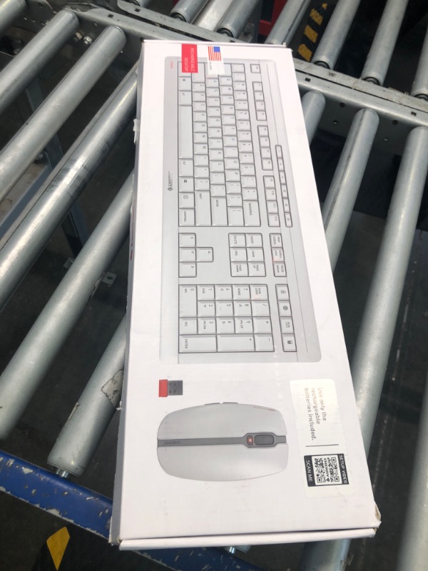 Photo 1 of CHERRY Stream Desktop Recharge Keyboard and Mouse Wireless Combo (White)