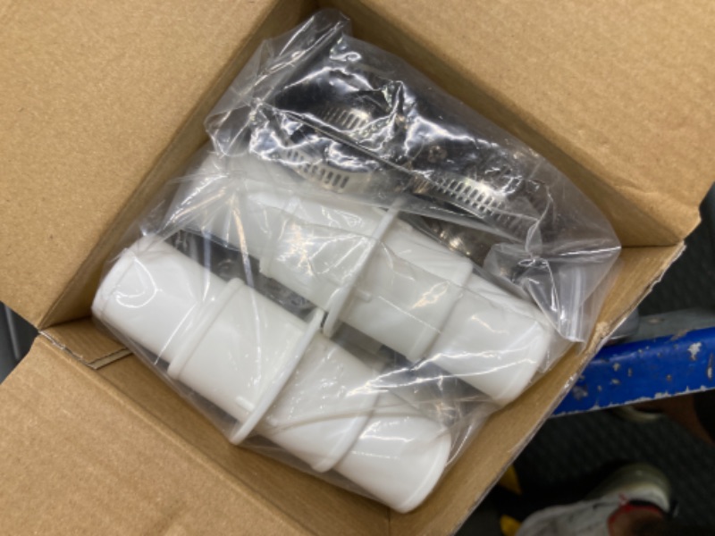 Photo 1 of 4 Pieces 1-1/4 Inch or 1-1/2 Inch Hose Connector Coupling Pool Hose Adapter for Swimming Pool Vacuums Cleaners Filter Pump Hoses 8 Pieces Stainless Steel Worm Gear Hose Clamps Adjustable Pipe Clamps