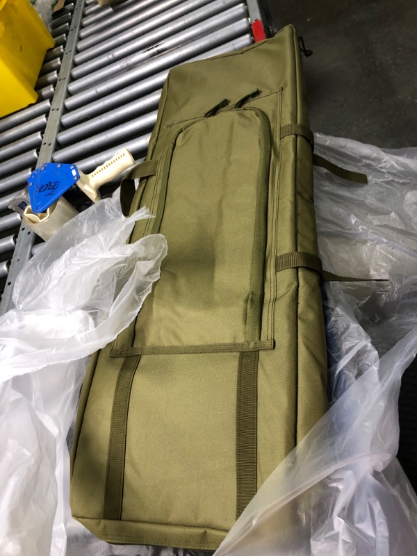 Photo 1 of DULCE DOM 32/36/42/48 inch Double Rifle Case Soft Bag Gun Case, Perfect for Rifle Pistol Firearm Storage and Transportation, All Around Shooting Range Tactical Rifle Backpack, Indoor Outdoor Green 36''x12''