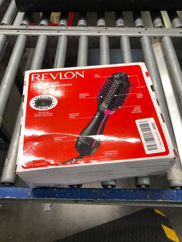 Photo 2 of ****USED** REVLON One-Step Hair Dryer And Volumizer Hot Air Brush, Black, Packaging May Vary, Black Volumizer, 1 Count Black 1 Count (Pack of 1)